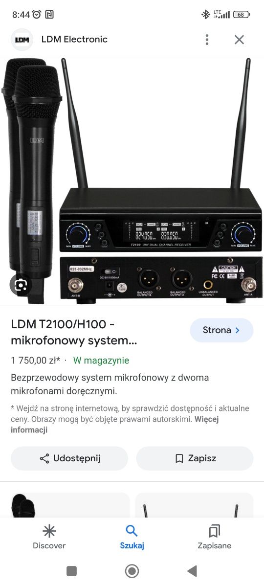 LDM T2100/H100 - mikrofonowy system bezprzewodowy
