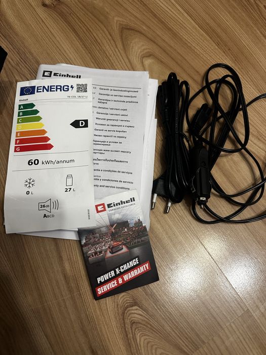 Lodówka akumulatorowa przenośna Einhell TE-COL 18/27 Li-Solo