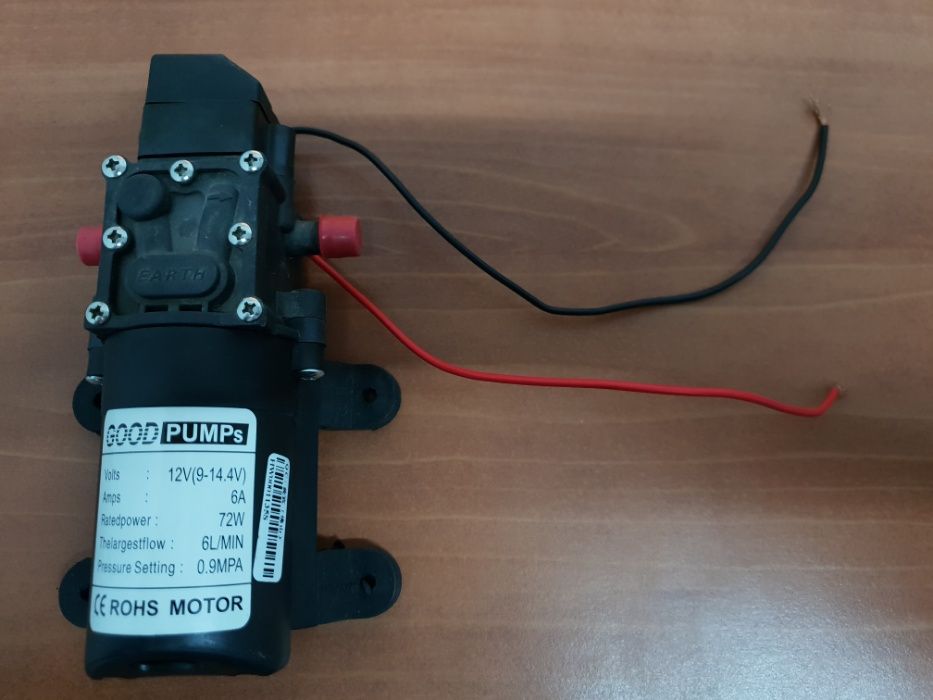 Bomba de agua de pressão 12v NOVA, levantamento até 15m, 6L/m