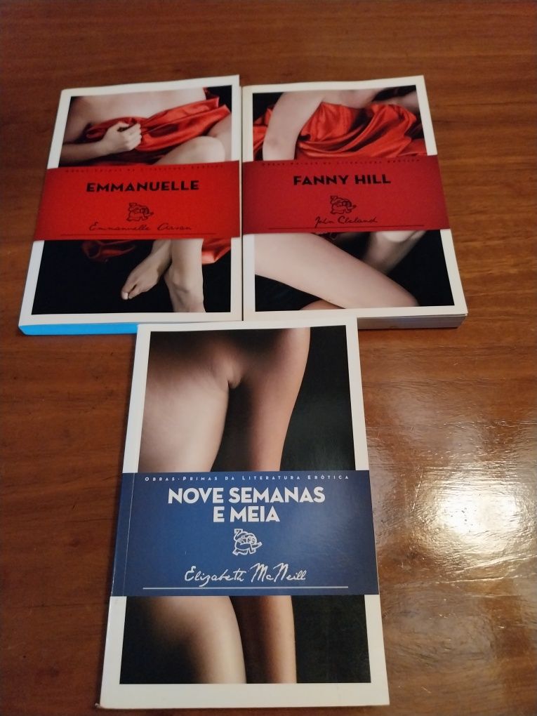 Colecção de livros eróticos novos