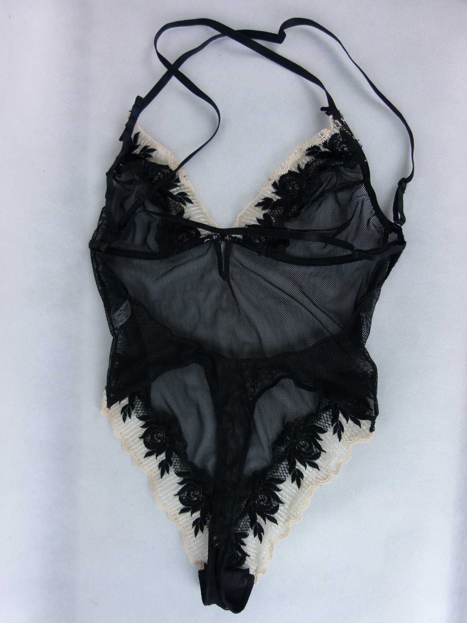 Ann Summers body z siateczki hafty stringi 10-12 / 36-38