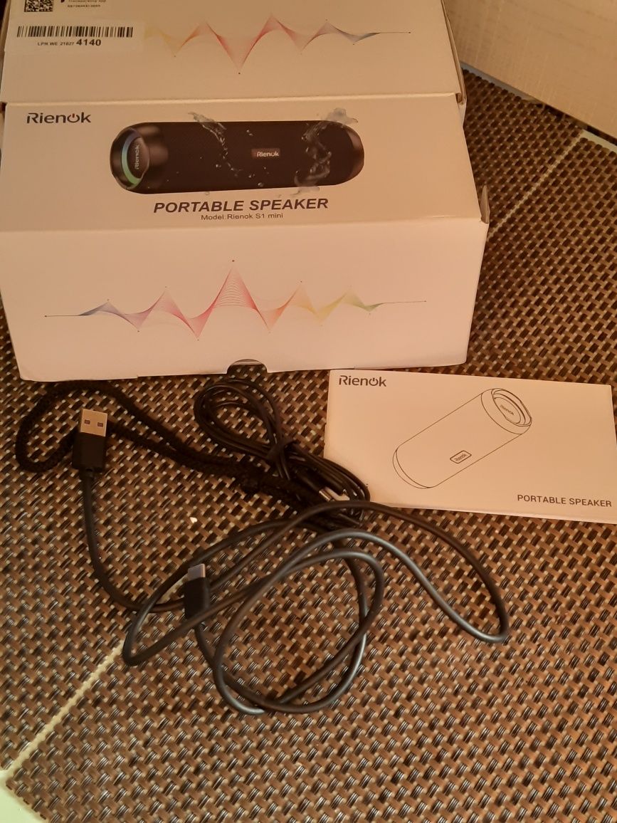Портативна блютуз  Bluetooth колонка 30ват  Rienok S1 mini