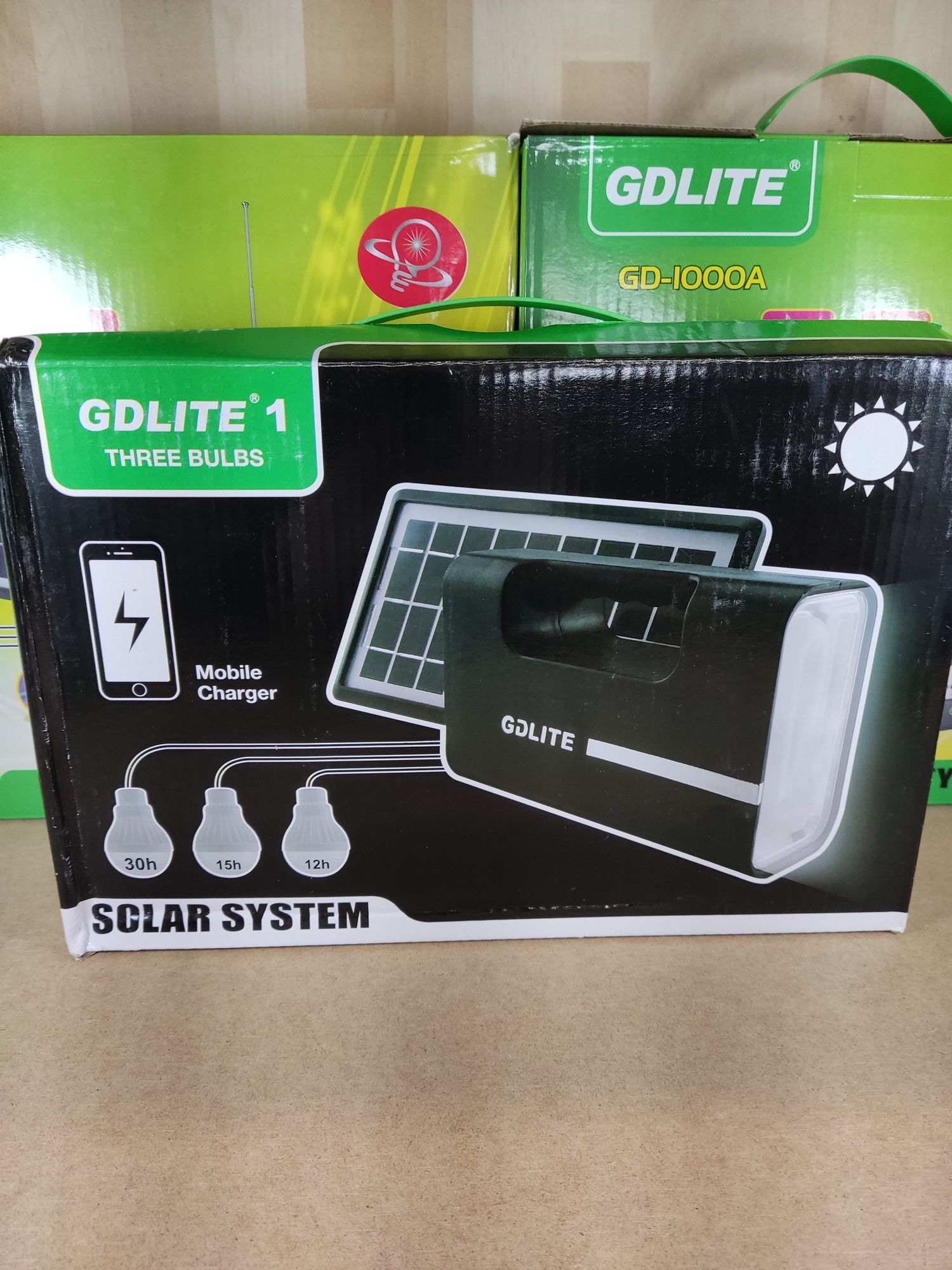 Солнечная станция GDLite GD-1 солнечная панель с фонарём и зарядкой !!