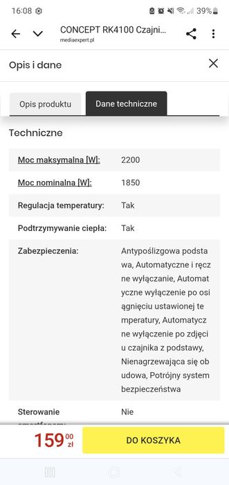 Czajnik Concept RK4100