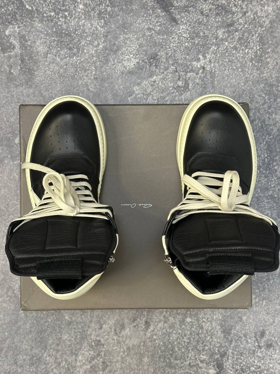 Rick Owens Megabasket Geobasket double bumper jumbo кеды кеди черные