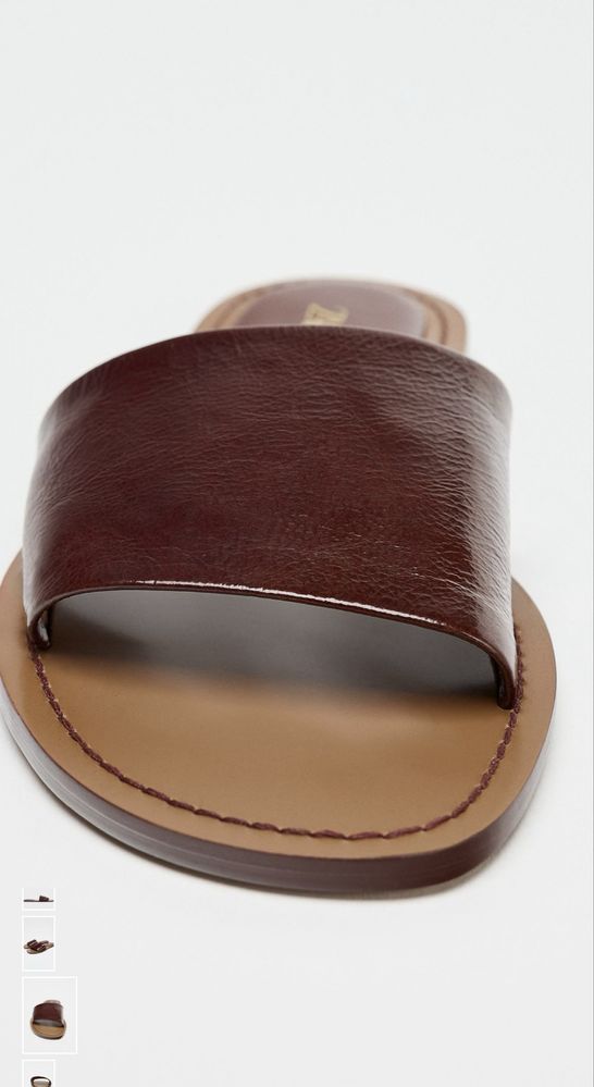 Шльопки шкіряні Zara