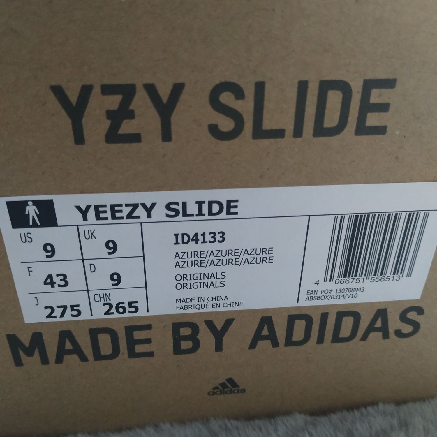 Yeezy Slide Azure EU 43 US 9