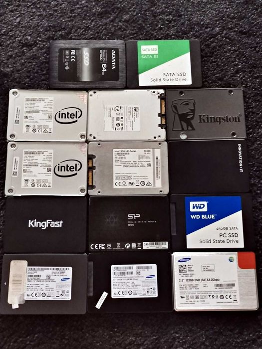 SSD - Uszkodzone - 14 sztuk