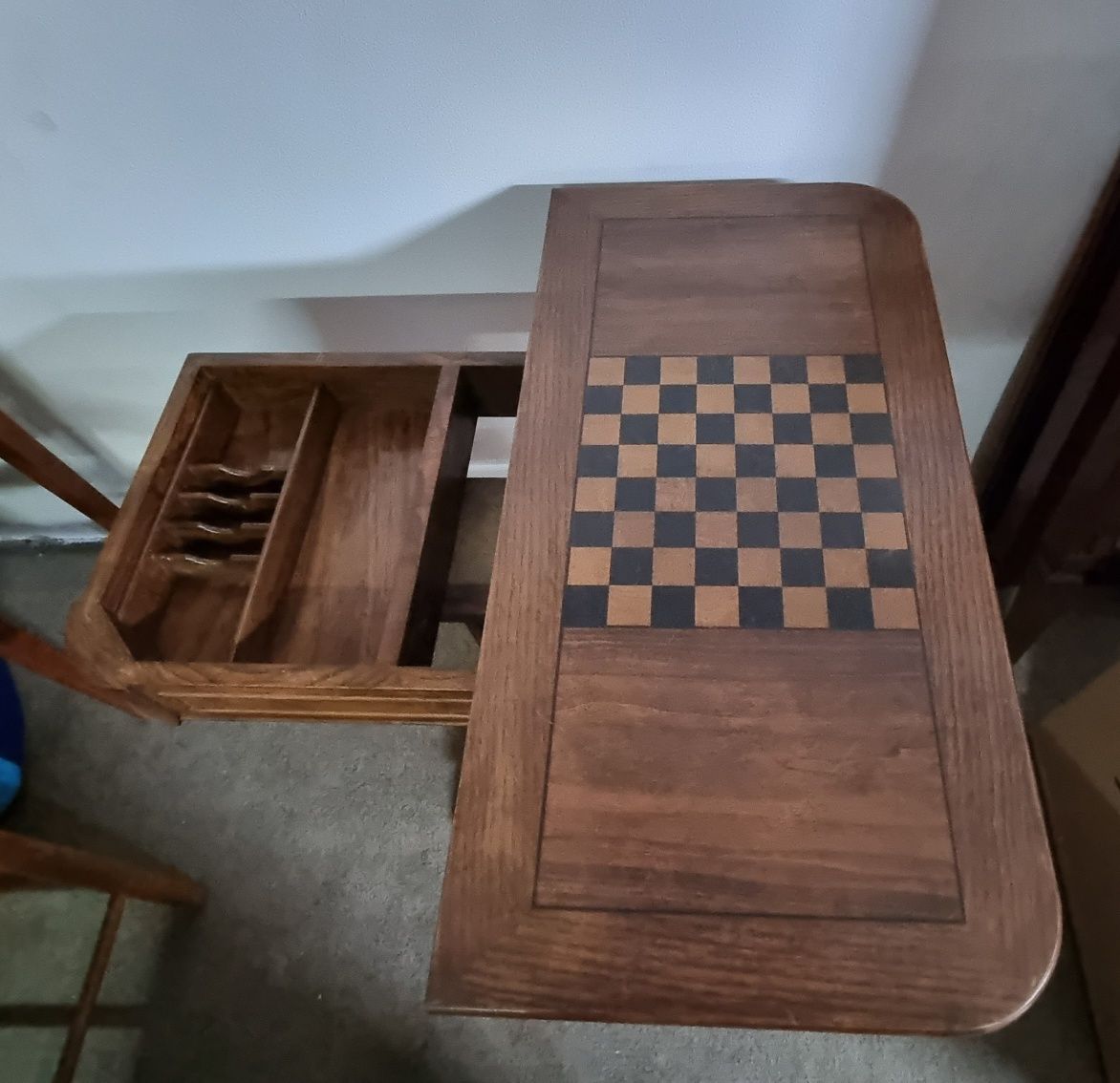 Mesa de jogo com xadrex