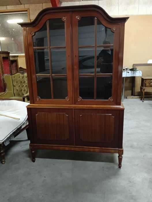 Piękna antyczna witrynka serwetnik styl gustawiański