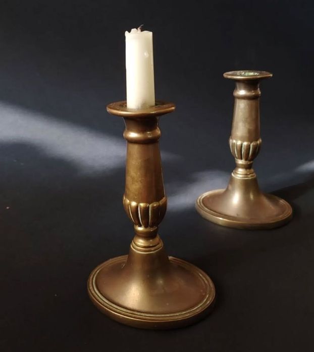 Английские антикварные подсвечники эдвардианской эпохи