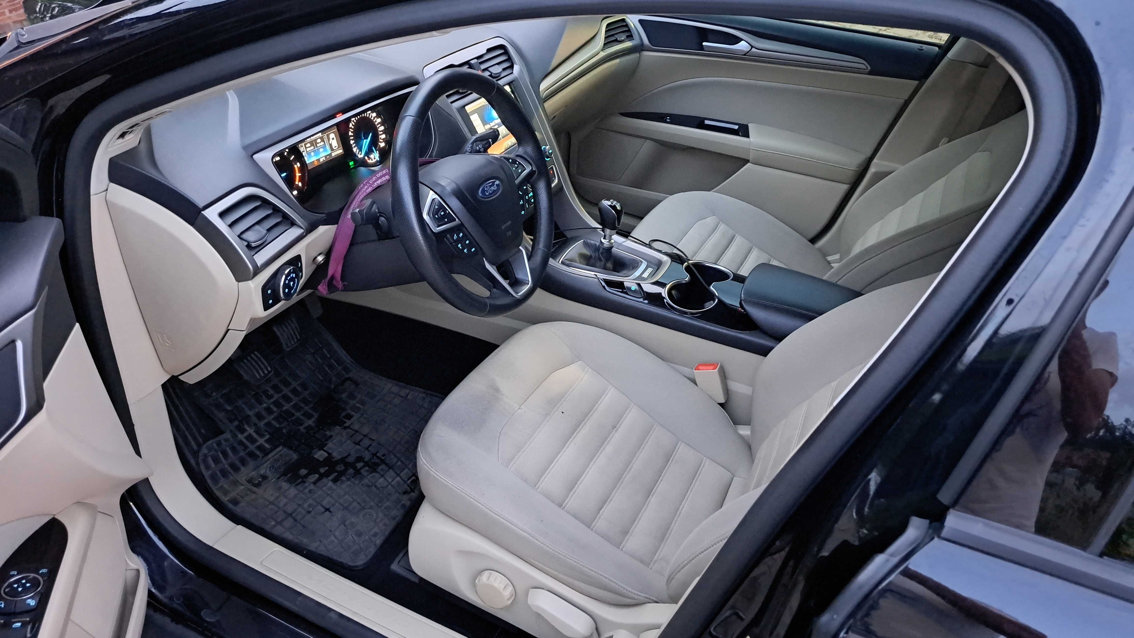 Ford Mondeo Mk5 1.5 tdci 2016r czarny jasny środek MEGA AUTKO Salon PL