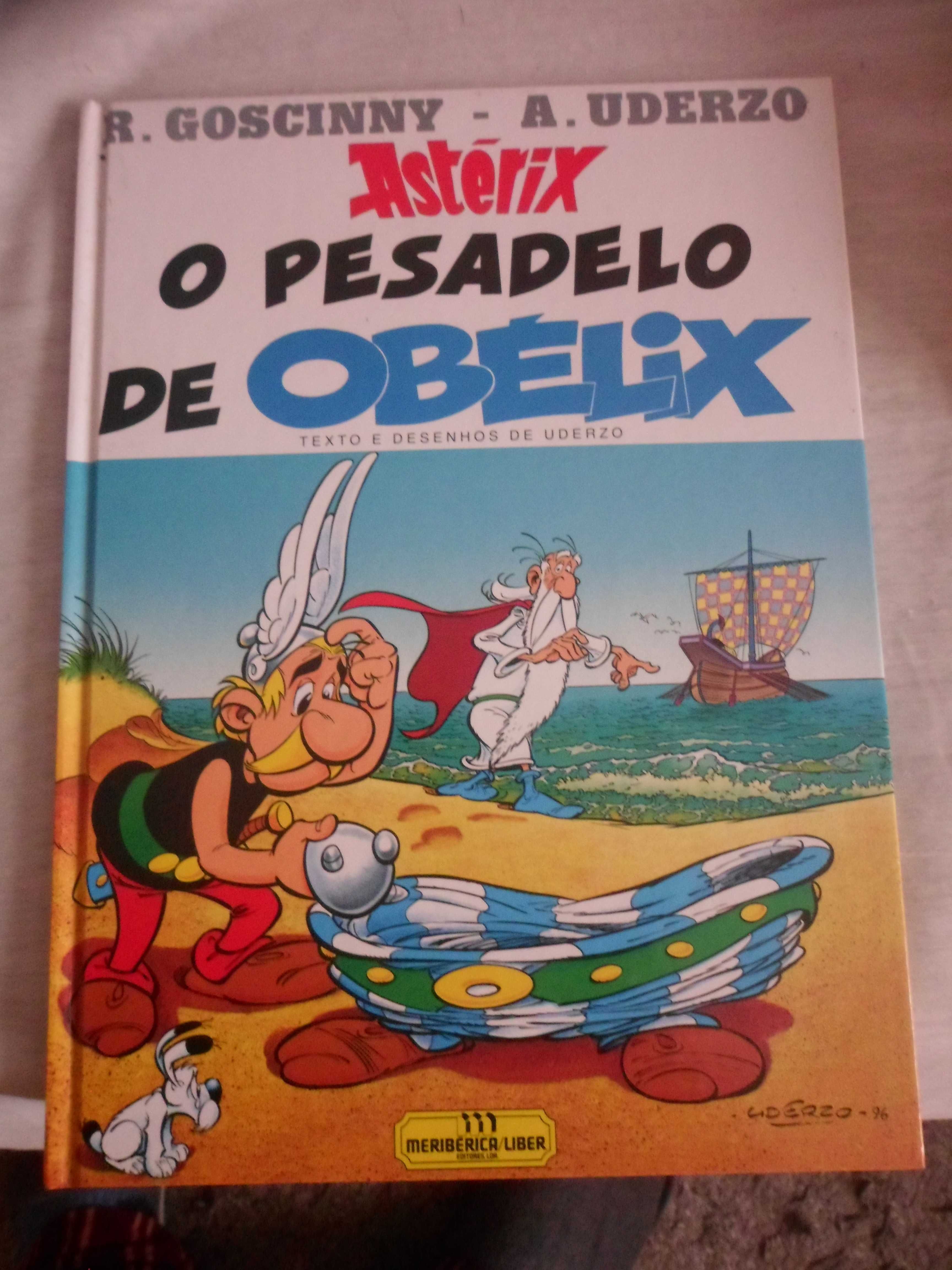 o livro do astérix com o titulo o pesadelo de obélix