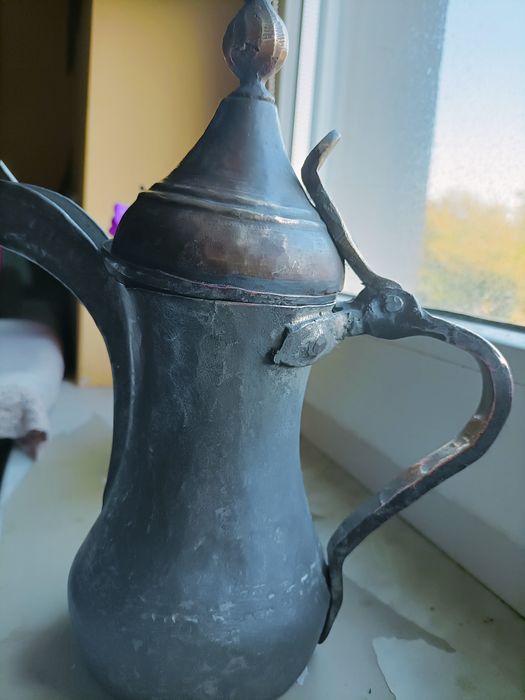 Stary dzbanek do parzenia kawy Dalla. Rękodzieło h