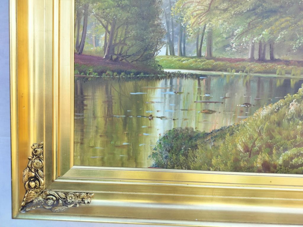Stary obraz na płótnie AXEL JOHANSEN 1878 - 1938