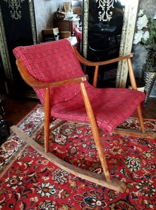 Кресло качалка винтажное