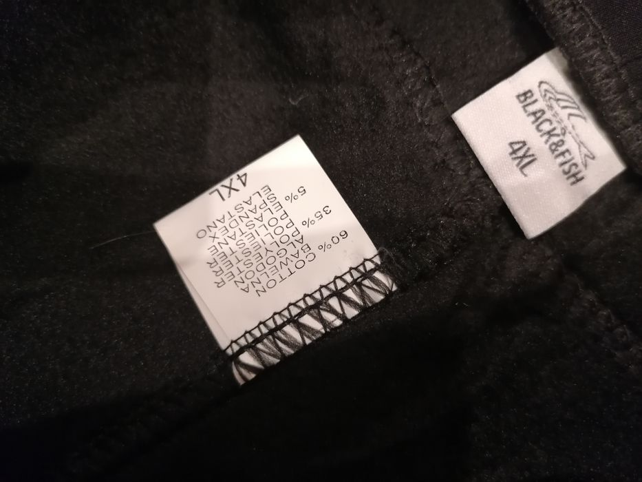 Spodnie ocieplane czarne damskie XL