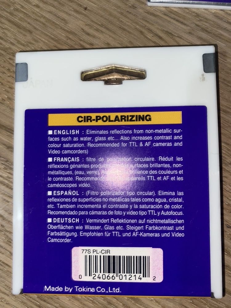 Filtro Polarizado Hoya 77s NOVO