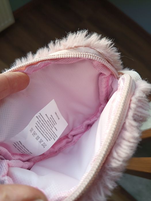 Torebka futrzana serce dziewczęca nowe bez metki