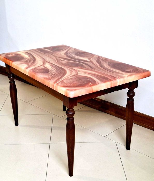 Mesa de centro vintage de resina 70s. Vintage Coffee Table