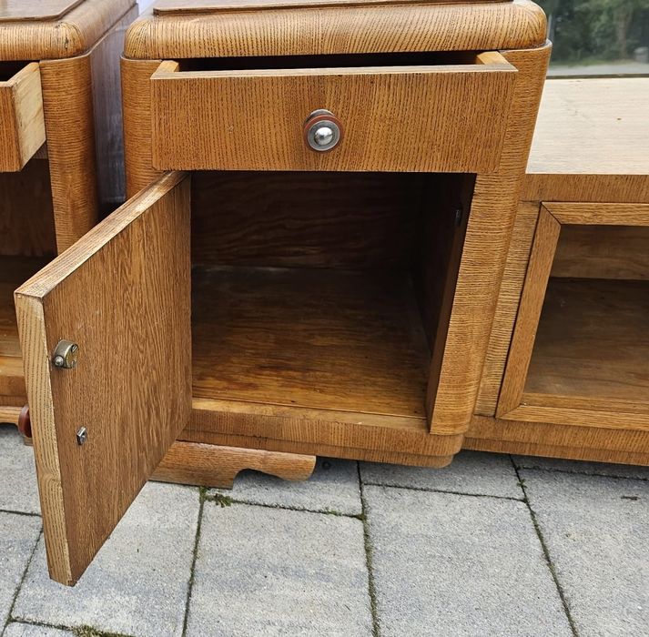 Szafka do przedpokoju PRL art deco z lat 60