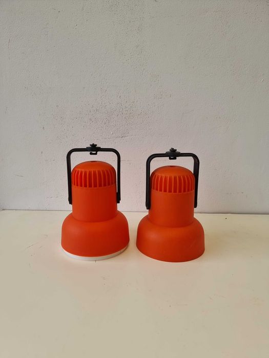 dwa klosze do lampy PRL