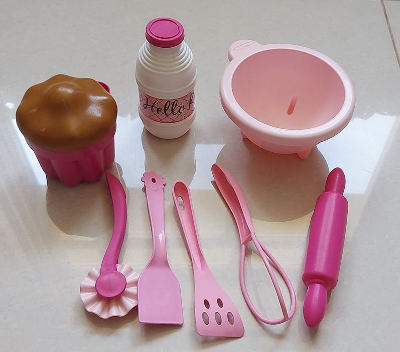 Дитячий кухонний набір з посудом