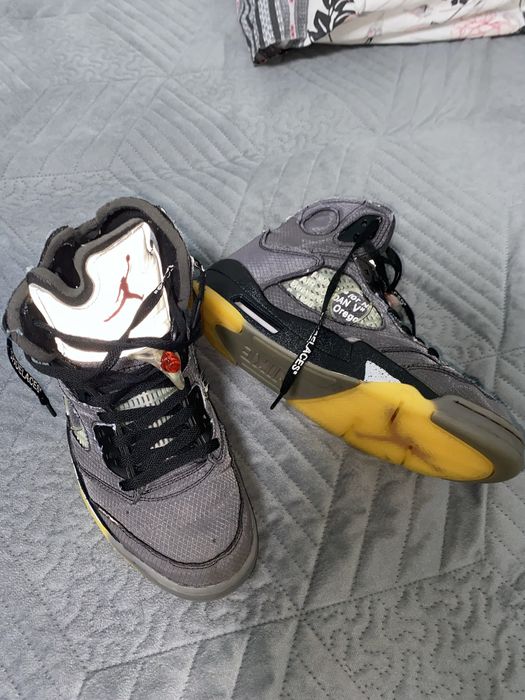 jordan 5 off white