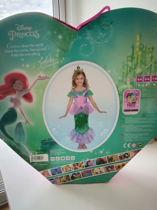 Vestido sereia Ariel Disney