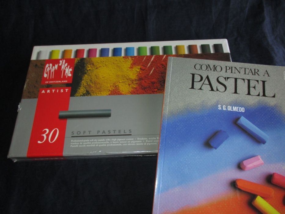 Caixa 30 soft pastels caran d'ache OFERTA LIVRO