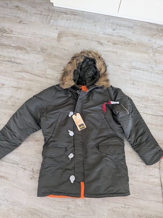 Куртка Аляска N-3B Slim fit оливкова, розмір XXL і 3ХL - USA