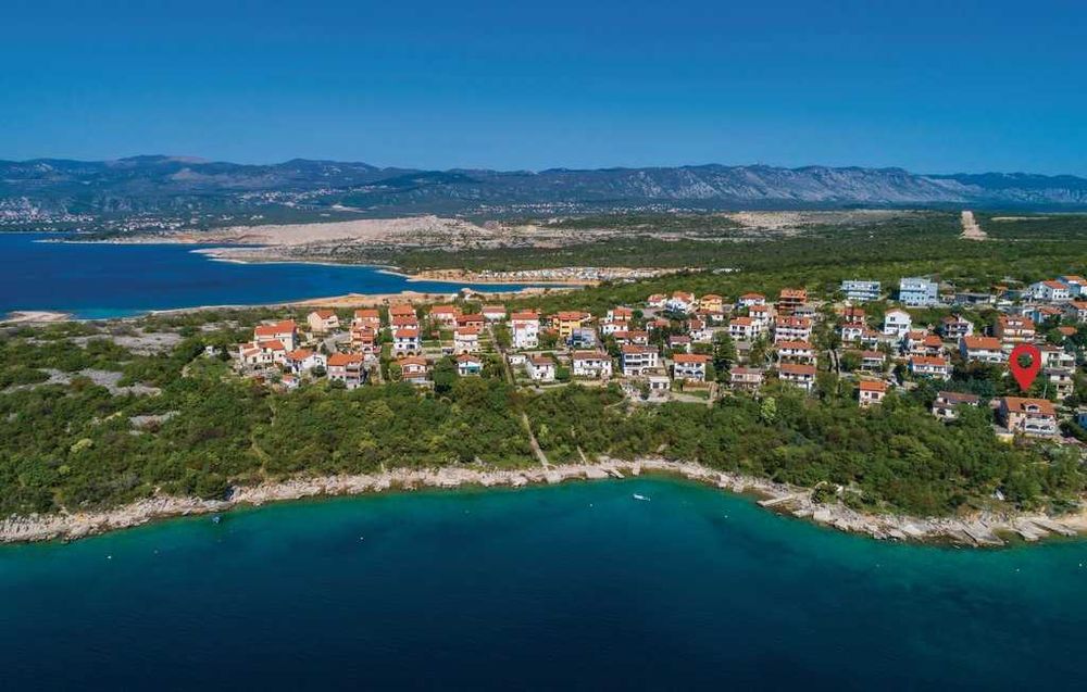 Chorwacja 2026, wyspa KRK, apartament blisko plaży dla max. 5 osób