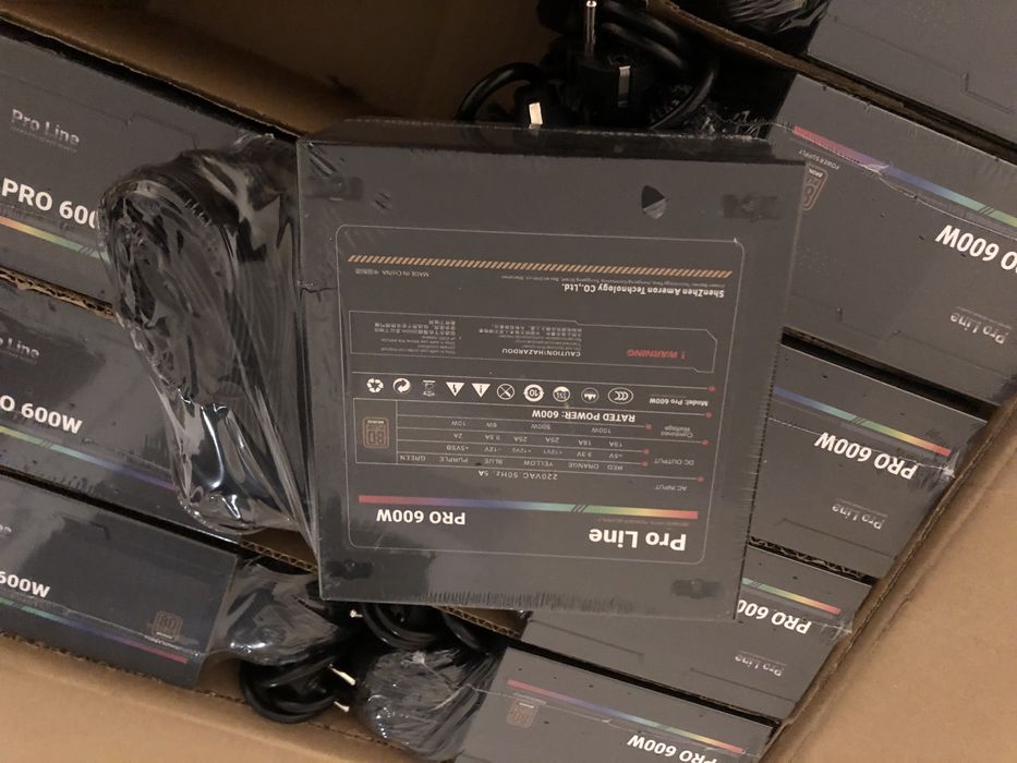 Блок живлення Pro Line (600W), 80 Plus Bronze, для геймерських ПК