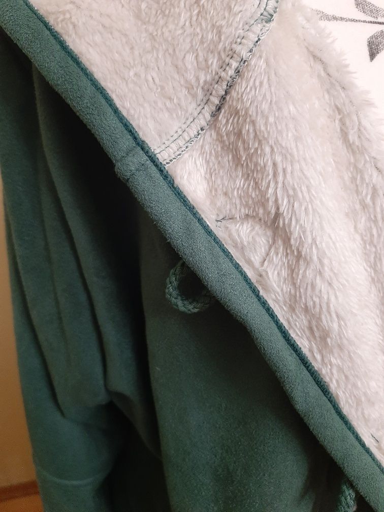Ciepła kurtka jesienno-wiosenna  bluza z barankiem plus size rozmiar X