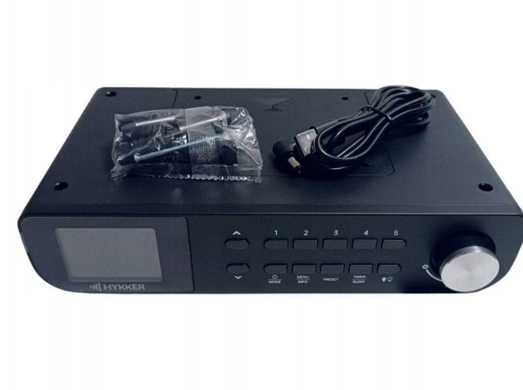 Radio kuchenne podszafkowe Bluetooth DAB+ - czarne