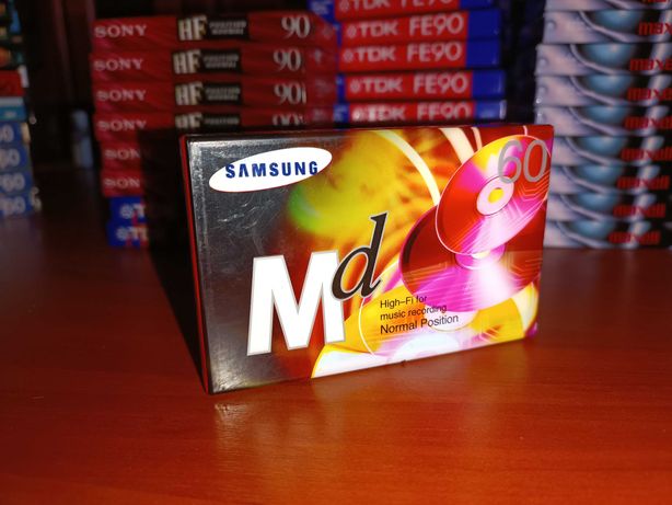Аудіокасета Samsung MD 60 запакована, в наявності