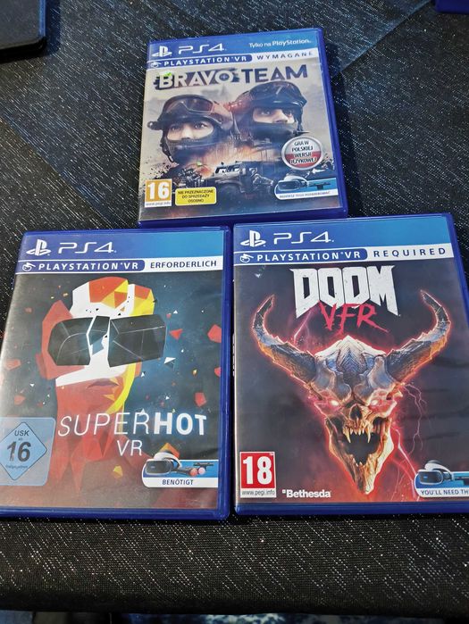 Gry PS4 VR - Superhot VR, Doom VFR, Bravo Team