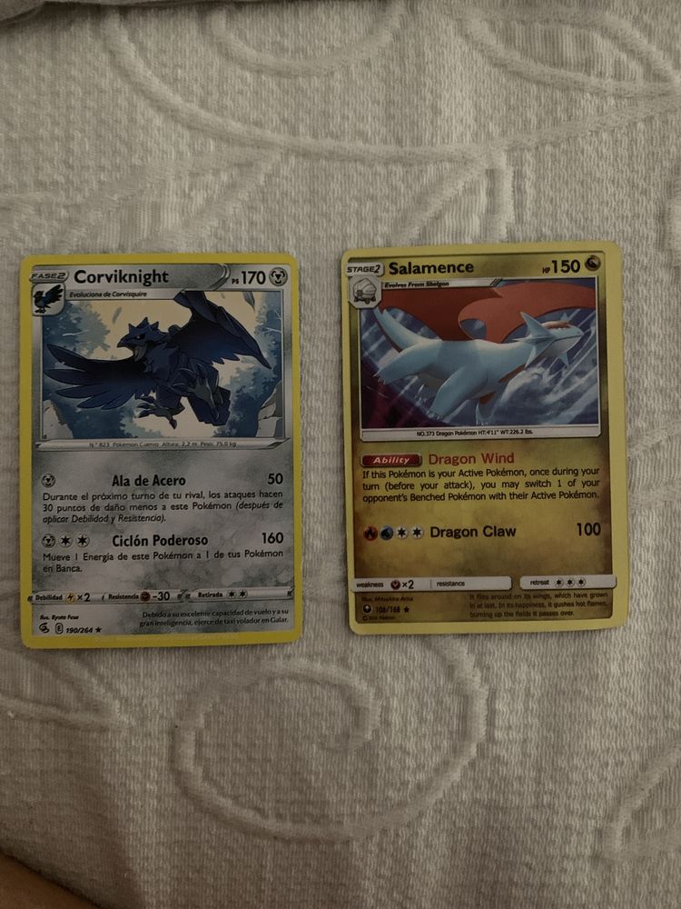 2 Cartas pokémon