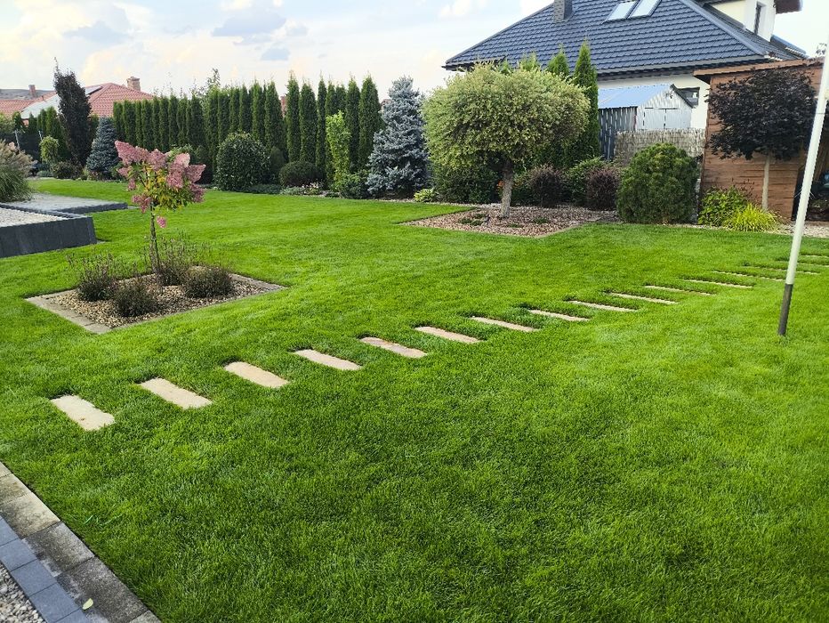 Usługi ogrodnicze nawadnienia glebogryzarka separacyjna zak. ogrodów