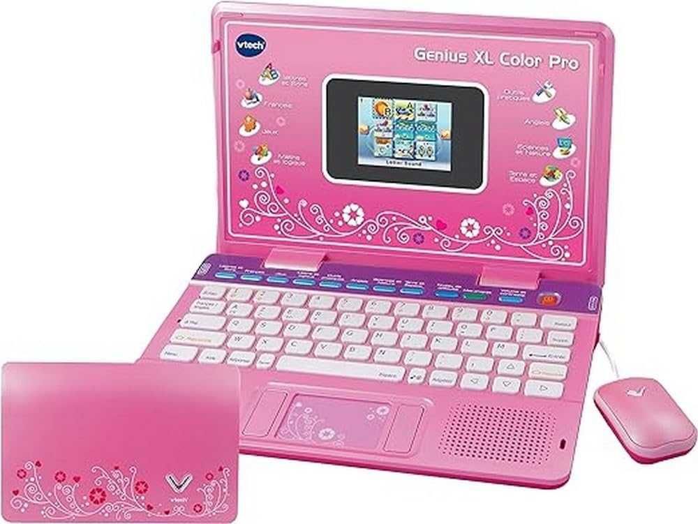 VTech - Genius XL Color Pro Dwujęzyczny Różowy, Komputer dla dzieci
