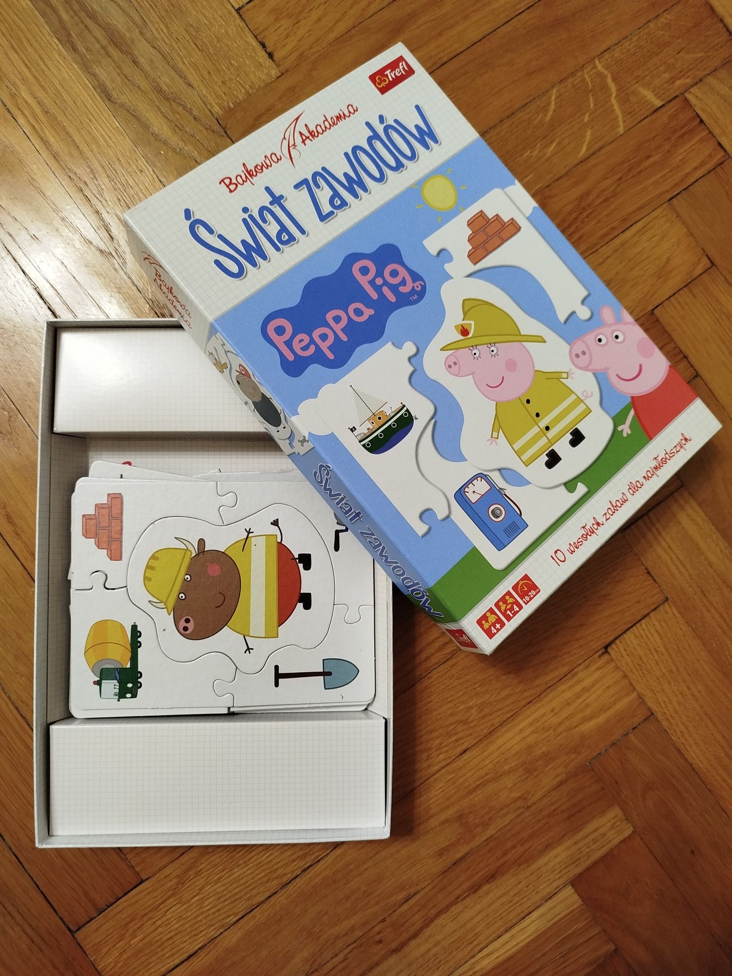 Puzzle 40 elementów 4+ Świnka Peppa Świat Zawodów firma Trefl
