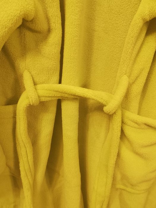 Gruby szlafrok limonkowy