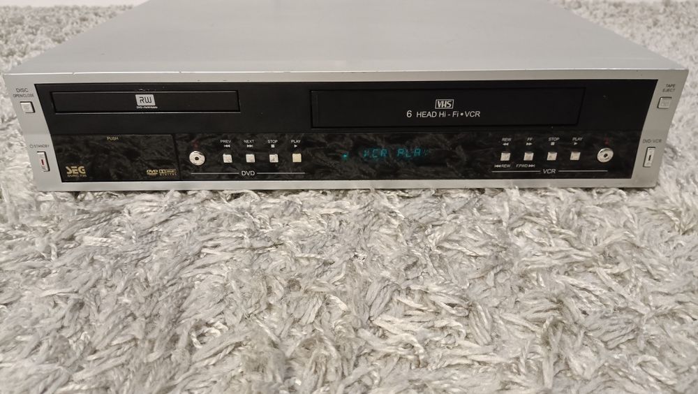 Magnetowid Nagrywarka Video VHS DVD SEG DVRC735 HI-FI STEREO 6 głowic
