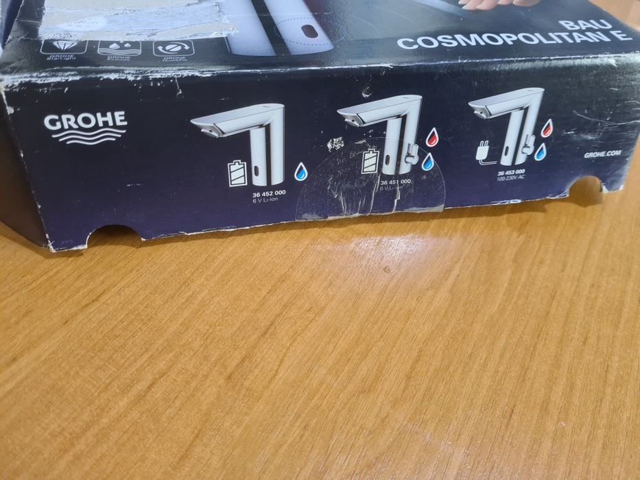 Змішувач для умивальника Grohe Bau Cosmopolitan E 6V (36451000)