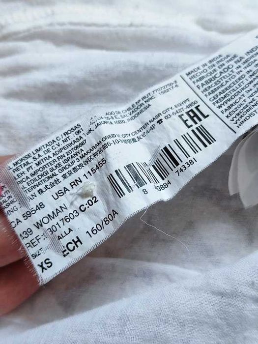 Sukienka koronkowa bawełniana koronka ecru kremowa XS 34 Mango