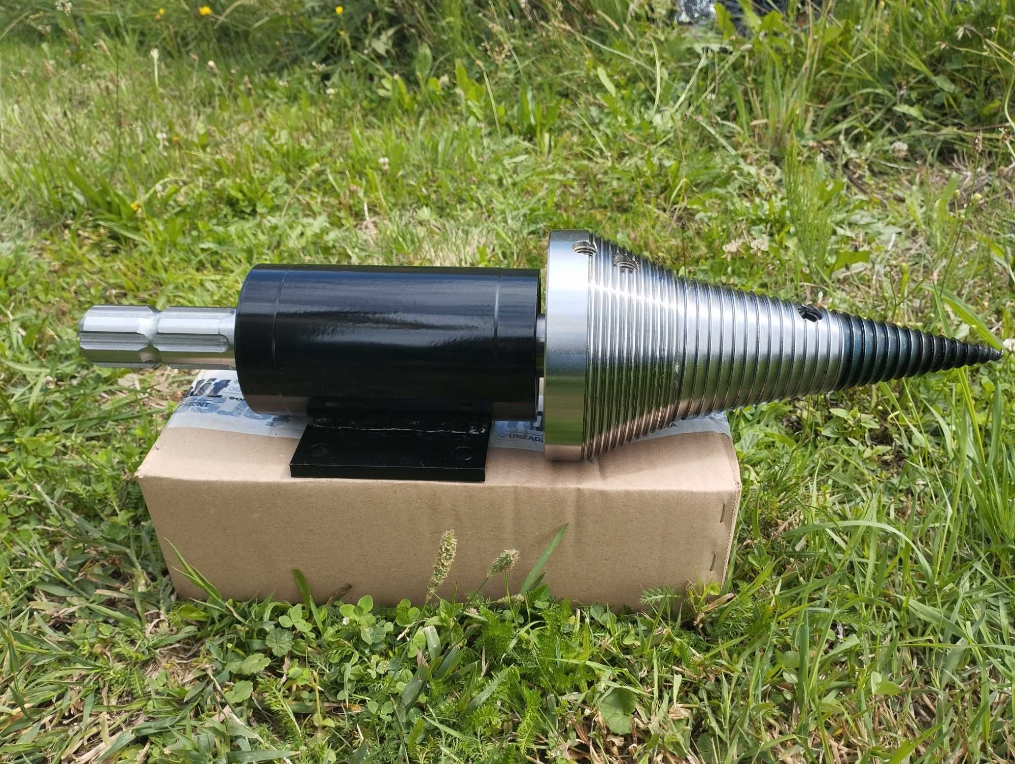 Łuparka świdrowa WOM / świder do drewna do ciągnika 125mm