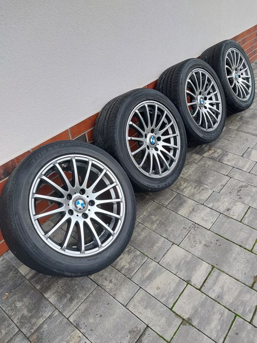 Felgi AEZ 5x120 8x17 et35 72,6 opony Lato Bridgestone 245/45 BMW