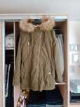 Ocieplana kurtka damska parka khaki z kapturem Reserved s