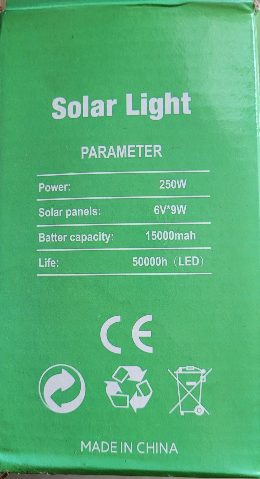 Lampa Led solar 250 w