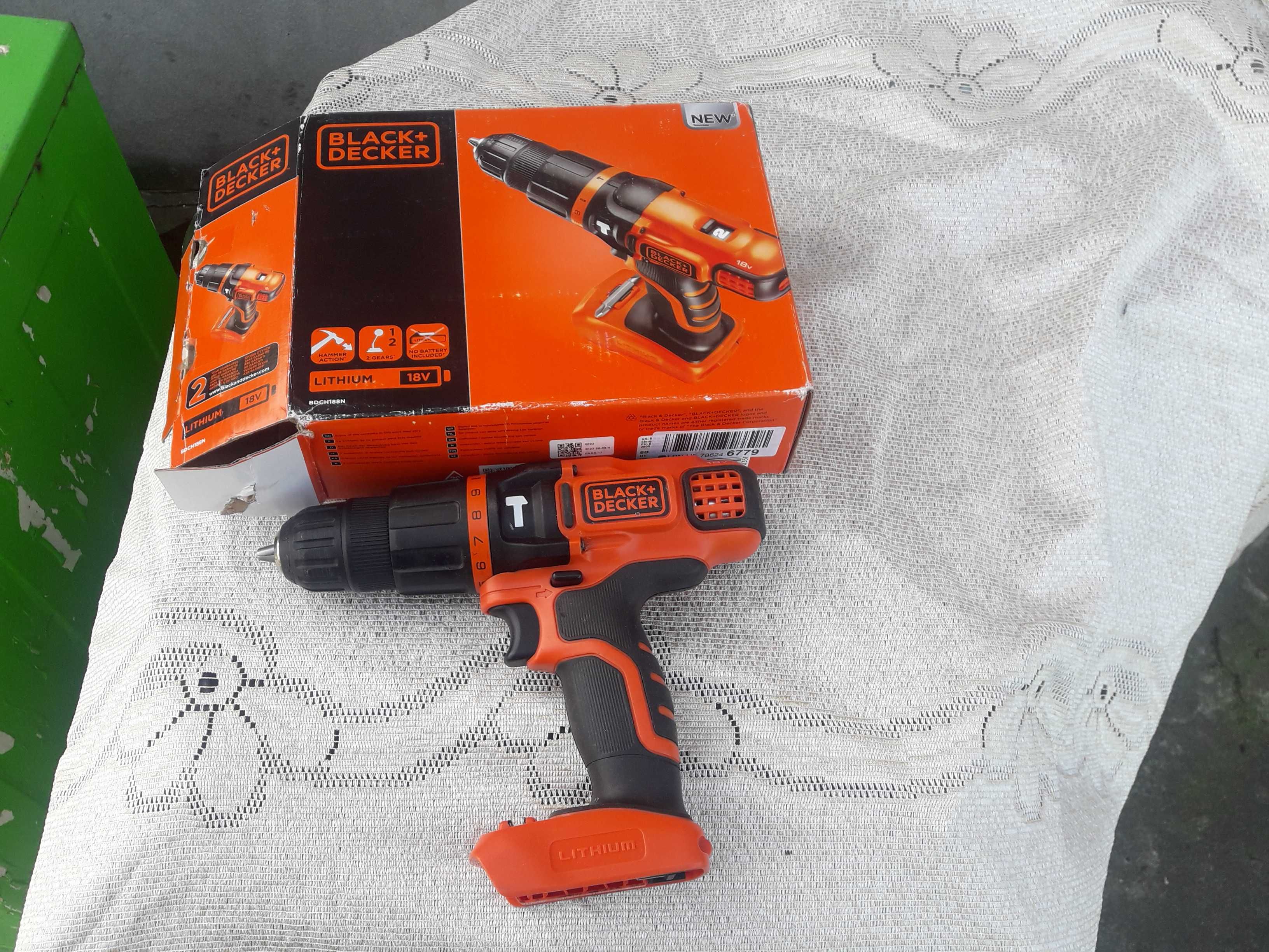 BLACK+DECKER Akumulatorowa wiertarka udarowa 18 V